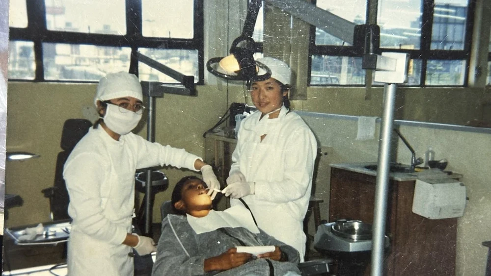Registro histórico de atendimento odontológico da AKO nos anos 90