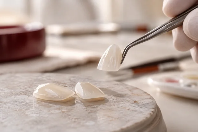 Facetas de porcelana para planejamento estético